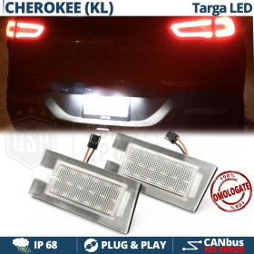 Luces de Matricula LED Canbus para Jeep Cherokee KL | 6.500k Blanco Frío, Plug & Play