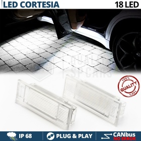 2 LED Courtesy Door Lights for BMW 1 SERIES F20, F21 | Puddle Lights Cool White | CANbus