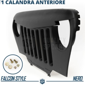 Parrilla Rejilla delantera para JEEP WRANGLER TJ | Negro Mate en ABS