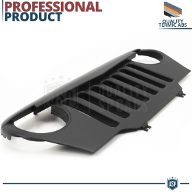 Parrilla Rejilla delantera para JEEP WRANGLER TJ | Negro Mate en ABS