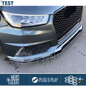 Parrilla REJILLA Delantera para AUDI A1 8X Facelift (desde 2015) | Nido de Abeja, Negro Brillante