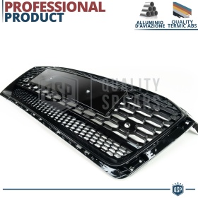 Parrilla REJILLA Delantera para AUDI A5 F5 (16-20) | Nido de Abeja, Negro Brillante