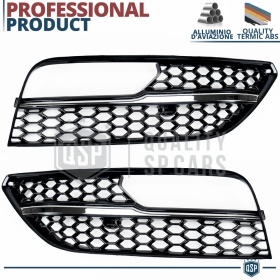 REJILLA DELANTERA + REJILLAS LUZ DE NIEBLA para AUDI A3 RS3 (8V) | Nido de Abeja