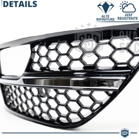 REJILLA DELANTERA + REJILLAS LUZ DE NIEBLA para AUDI A3 RS3 (8V) | Nido de Abeja