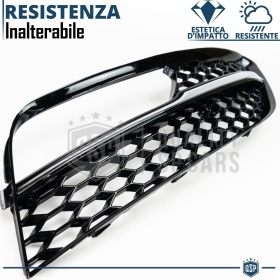 REJILLA DELANTERA + REJILLAS LUZ DE NIEBLA para AUDI A3 RS3 (8V) | Nido de Abeja