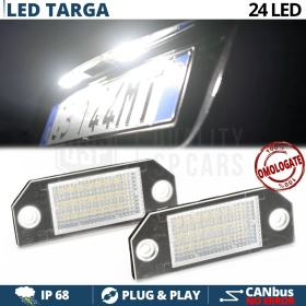 Luci Targa LED Canbus per Ford C-Max 1 Pacchette Omologate | Luce Bianca Potente 6500K NO Errori