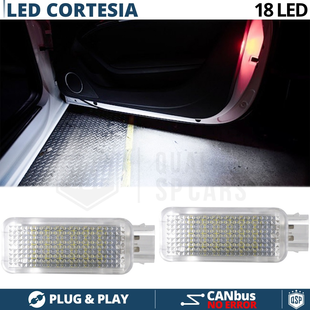 2 Luces de Cortesia LED para MINI | Plafones Debajo Puerta Luz BLANCA | CANbus NO Errores