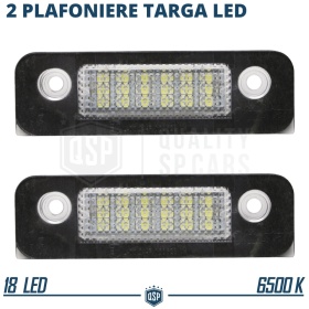 Luces de Matricula LED Canbus para Ford Fiesta 5 | 24 Led 6.500k Blanco Frío, Plug & Play