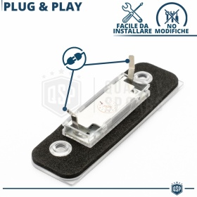 Luces de Matricula LED Canbus para Ford Fusion | 24 Led 6.500k Blanco Frío, Plug & Play