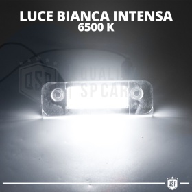Luces de Matricula LED Canbus para Ford Fusion | 24 Led 6.500k Blanco Frío, Plug & Play