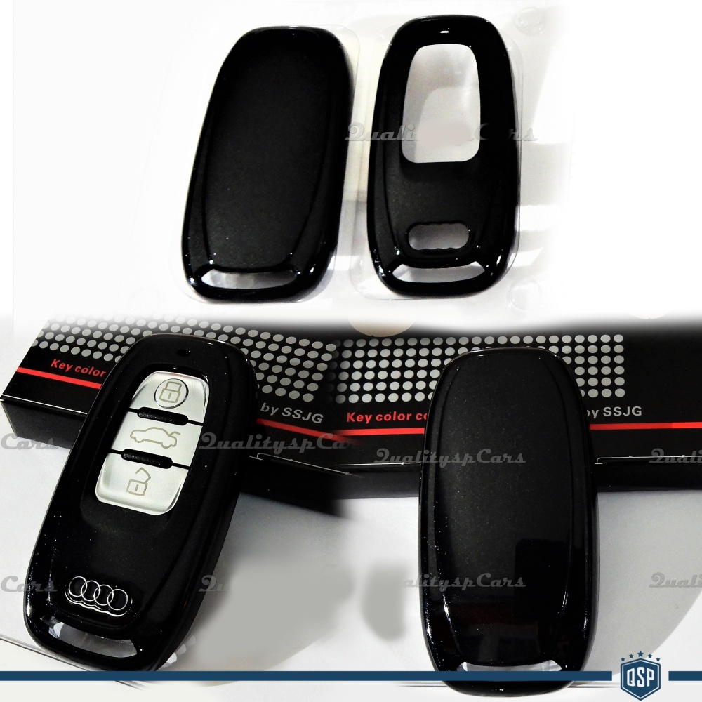 Funda Rígida Llave Mando NEGRO metalizado para Audi Carcasa Protectora en Abs Térmico Funda Rígida Llave Mando NEGRO metalizado para Audi Carcasa Protectora en Abs Térmico