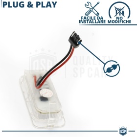 Luces de Matricula LED Canbus para Ford Mondeo MkIV | 6.500k Blanco Frío, Plug & Play