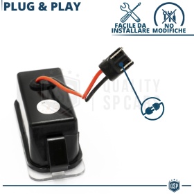 Luces de Matricula LED Canbus para Ford Mondeo MkV | 6.500k Blanco Frío, Plug & Play