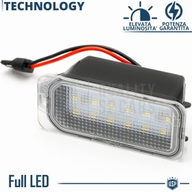 Luces de Matricula LED Canbus para Ford Mondeo MkV | 6.500k Blanco Frío, Plug & Play