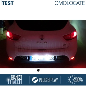 Luces de Matricula LED para Renault Clio 4 Blanco Frío 6500K | CANbus Plug & Play