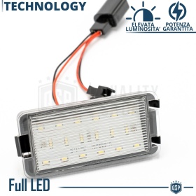 Luces de Matricula LED Canbus para Seat CORDOBA 1 99-02 | 6500K Blanco Frío, Plug & Play