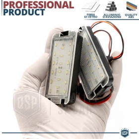 Luces de Matricula LED Canbus para Seat LEON 1M | 6500K Blanco Frío, Plug & Play