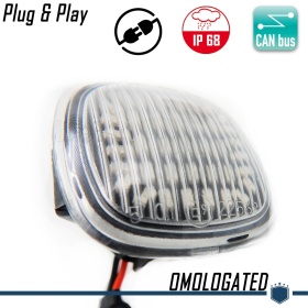 Intermitentes LED Secuenciales para SEAT, Homologados, Lente Blanca, CANBUS No Error