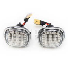 Intermitentes LED Secuenciales para SEAT, Homologados, Lente Blanca, CANBUS No Error