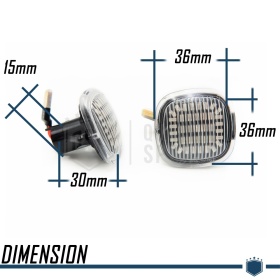 Intermitentes LED Secuenciales para SKODA, Homologados, Lente Blanca, CANBUS No Error