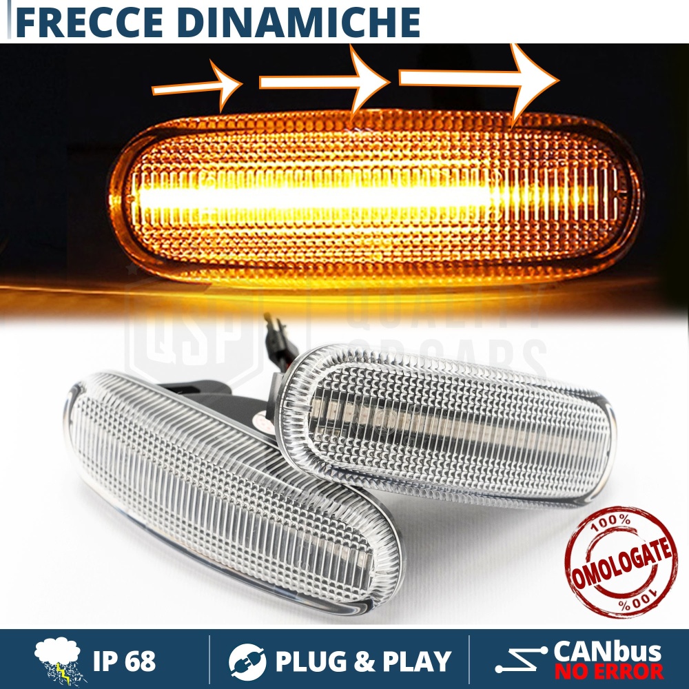 X2 Intermitentes LED Secuenciales para Fiat Homologados, CANbus No Error