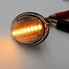Intermitentes LED Secuenciales Coches Para FORD, Homologados, Lente Blanca, CANBUS No Error
