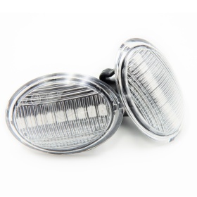 Intermitentes LED Secuenciales Coches Para FORD, Homologados, Lente Blanca, CANBUS No Error