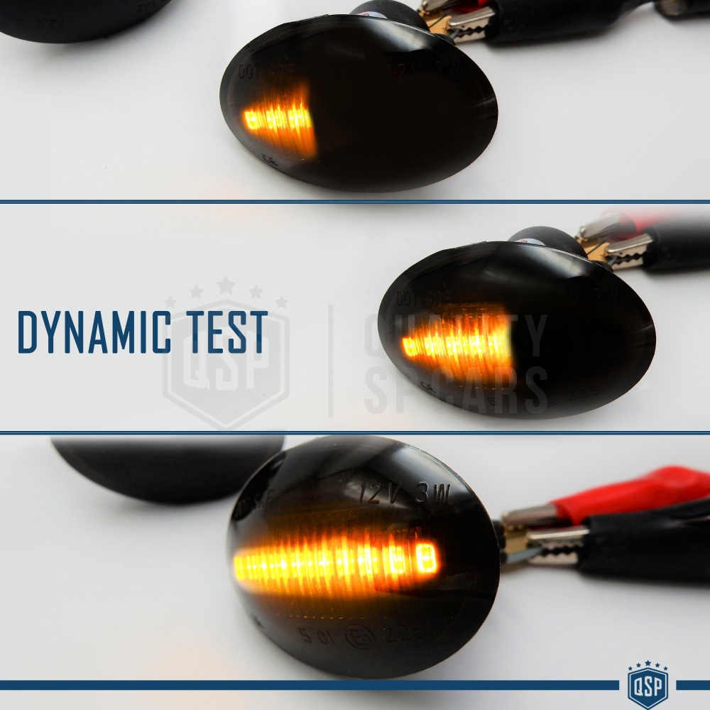 Intermitentes LED Secuenciales Coches Para LANCIA, Homologados, Lente Negra Oscura, CANBUS No Error Intermitentes LED Secuenciales Coches Para LANCIA, Homologados, Lente Negra Oscura, CANBUS No Error