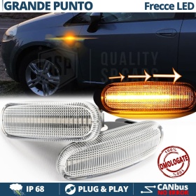 X2 Intermitentes LED para Fiat GRANDE PUNTO 199 Secuenciales Homologados, CANBUS No Error