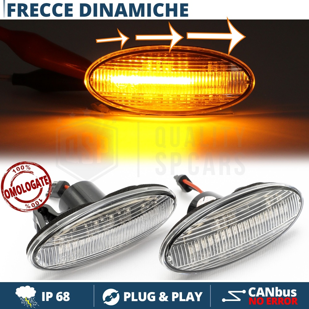 X2 Intermitentes LED Secuenciales para Nissan Homologados, CANbus No Error X2 Intermitentes LED Secuenciales para Nissan Homologados, CANbus No Error