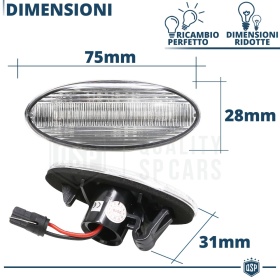 X2 Intermitentes LED para Smart Forfour W453 Secuenciales Homologados, CANBUS No Error