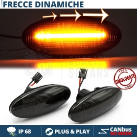 X2 Intermitentes LED Secuenciales para Nissan, Homologados, Lente Negra Oscura, CANBUS No Error