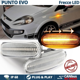 X2 Intermitentes LED para Fiat PUNTO EVO 199 Secuenciales Homologados, CANBUS No Error