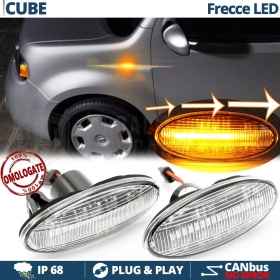 X2 Intermitentes LED para Nissan Cube 3 Secuenciales Homologados, CANBUS No Error