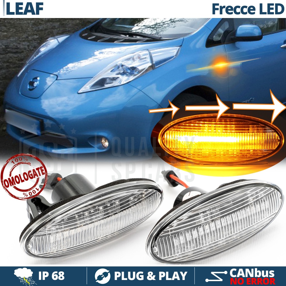 X2 Intermitentes LED para Nissan Leaf 10-12 Secuenciales Homologados, CANBUS No Error X2 Intermitentes LED para Nissan Leaf 10-12 Secuenciales Homologados, CANBUS No Error
