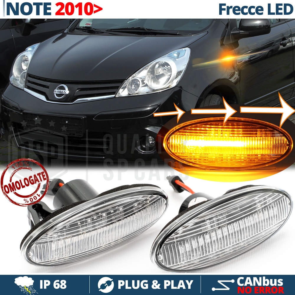 X2 Intermitentes LED para Nissan Note E11 Facelift Secuenciales Homologados, CANBUS No Error X2 Intermitentes LED para Nissan Note E11 Facelift Secuenciales Homologados, CANBUS No Error