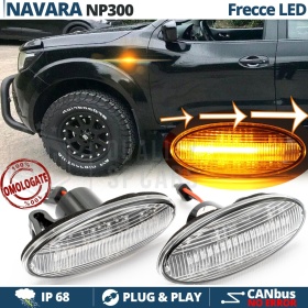 X2 Intermitentes LED para Nissan Navara 4 (D23) Secuenciales Homologados, CANBUS No Error