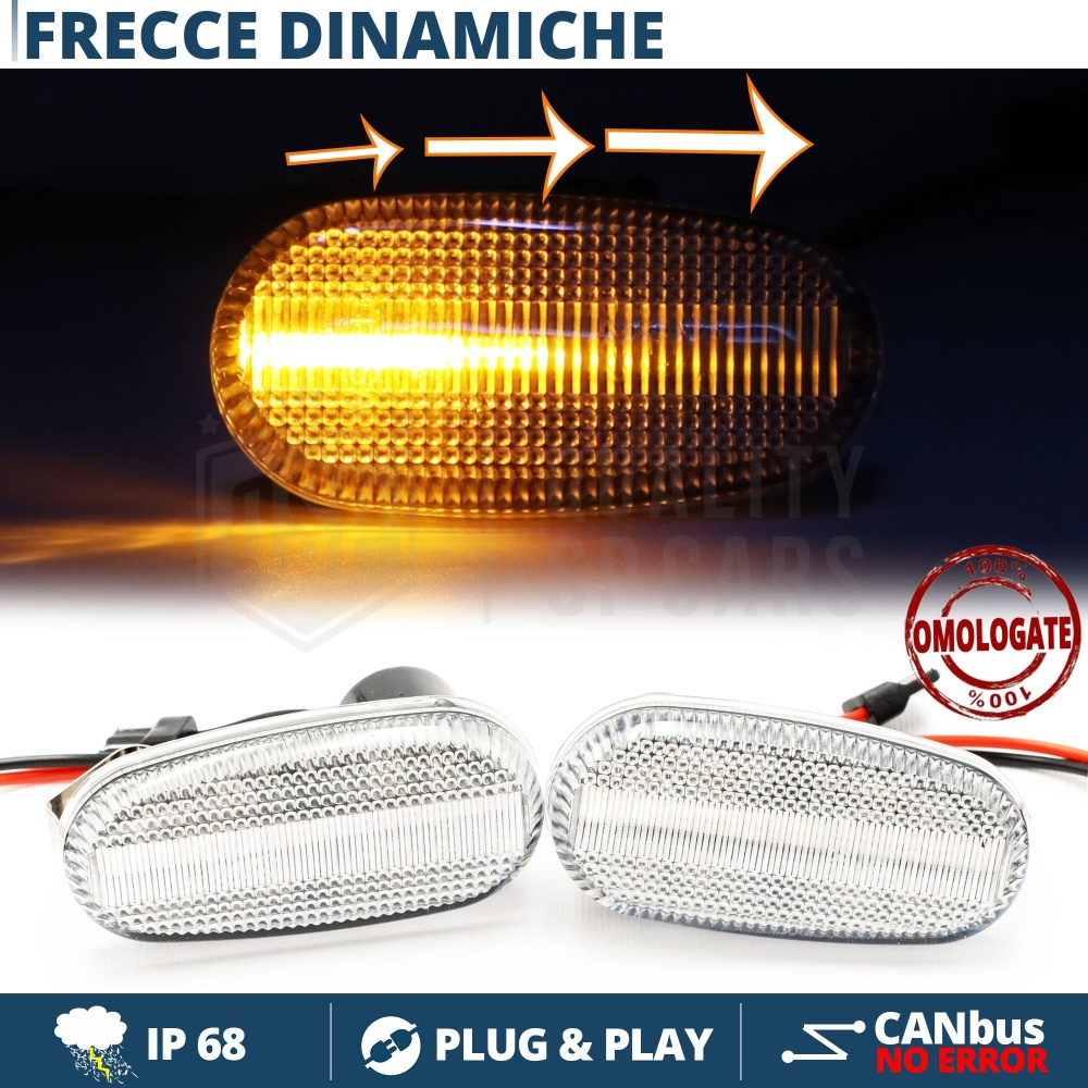 X2 Intermitentes LED Secuenciales para Alfa Romeo Homologados, CANbus No Error X2 Intermitentes LED Secuenciales para Alfa Romeo Homologados, CANbus No Error