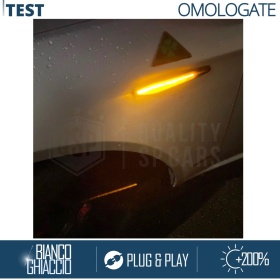 Frecce LED Dinamiche Laterali per Alfa Romeo 159, SEQUENZIALI Omologate, Nere, CANbus No Error