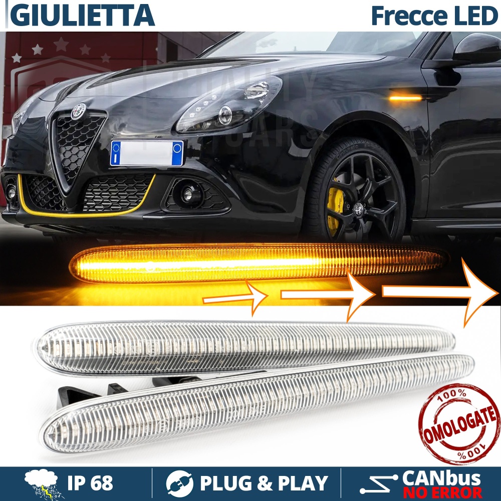 X2 Intermitentes LED para Alfa Romeo Giulietta Secuenciales Homologados, CANBUS No Error X2 Intermitentes LED para Alfa Romeo Giulietta Secuenciales Homologados, CANBUS No Error