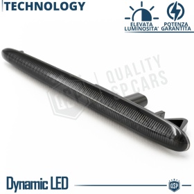 X2 Intermitentes LED para Alfa Romeo Giulietta Secuenciales Homologados, Lente Negra, CANBUS No Error