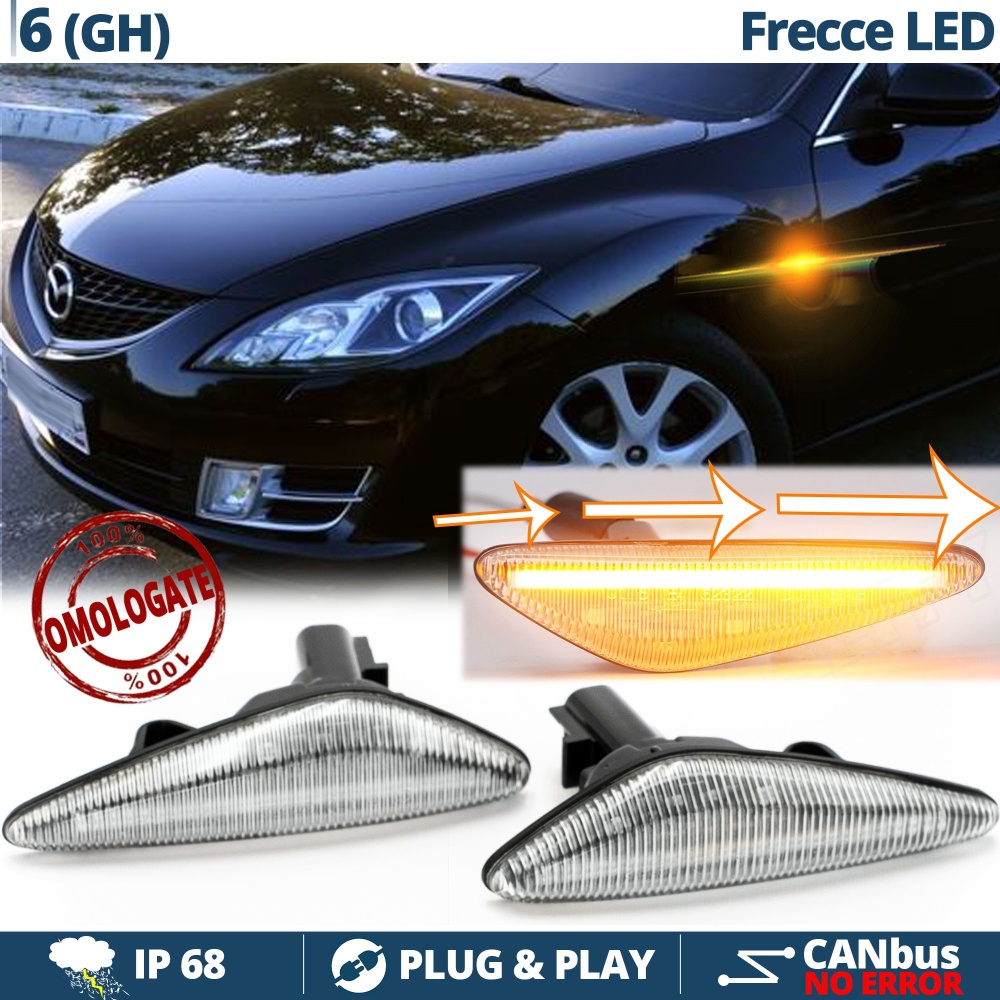X2 Intermitentes LED para Mazda 6 GH Secuenciales Homologados, CANBUS No Error X2 Intermitentes LED para Mazda 6 GH Secuenciales Homologados, CANBUS No Error