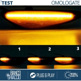 LED Side Markers for Mazda 5 2 (CW) Sequential Dynamic, Black Smoke Lens, E-Approved, Canbus No Error