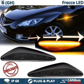 X2 Intermitentes LED para Mazda 6 GH Secuenciales Homologados, Lente Negra, CANBUS No Error