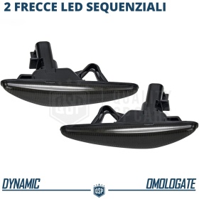 X2 Intermitentes LED para Mazda RX-8 Facelift Secuenciales Homologados, Lente Negra, CANBUS No Error