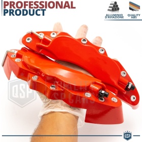 2 CUBRE PINZAS Freno Rojas Universales para Coches 28CM en Aleación de Aluminio
