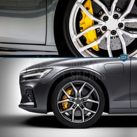 2 CUBRE PINZAS Freno Amarillas Universales para Coches 28CM en Aleación de Aluminio
