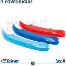 3x Riñones Rejilla para Bmw X1 F48 (15-19) CON 7 Bandas Verticales  en Colores M Sport en ABS