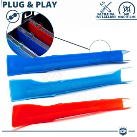 3x Riñones Rejilla para Bmw X1 F48 (15-19) CON 7 Bandas Verticales  en Colores M Sport en ABS