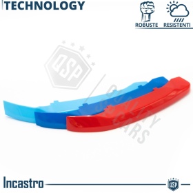 3x Riñones Rejilla para Bmw X1 F48 (15-19) CON 7 Bandas Verticales  en Colores M Sport en ABS